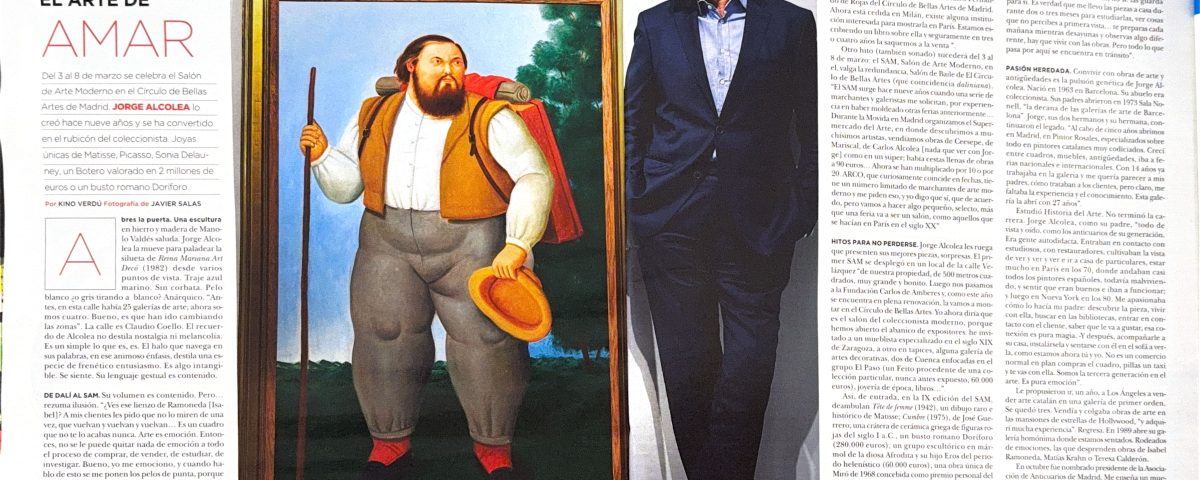 Reportaje sobre el Salón de Arte Moderno (SAM) en el suplemento Fuera de Serie del diario Expansión.