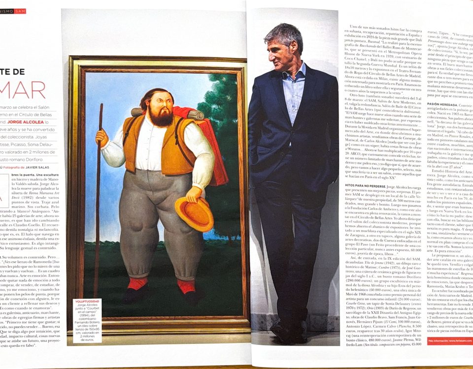 Reportaje sobre el Salón de Arte Moderno (SAM) en el suplemento Fuera de Serie del diario Expansión.